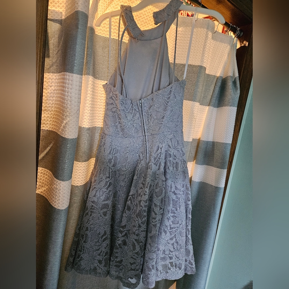 Silver Homecoming Dress